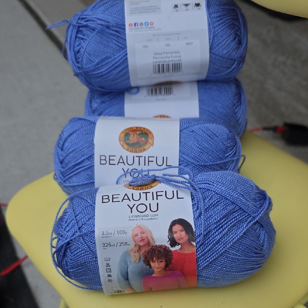 Lion Brand Beautiful You Yarn - Blue